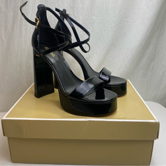 Michael Kors Cami Platform Heel 5” Black Women's Size 7M - Brand New In The Box - Picture 1 of 11